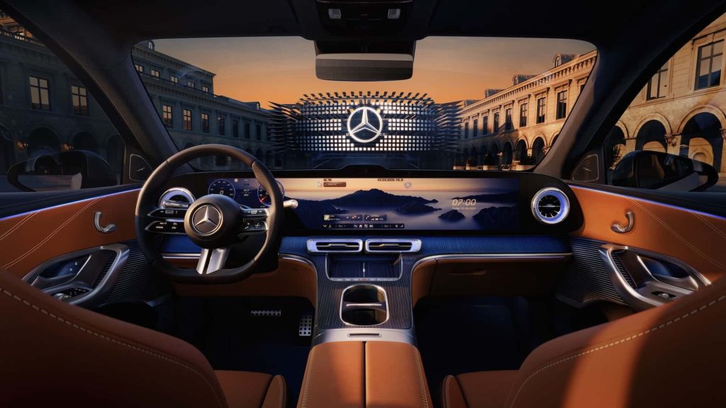 Mercedes electric C-Class debuts April 20 with MBUX Hyperscreen
