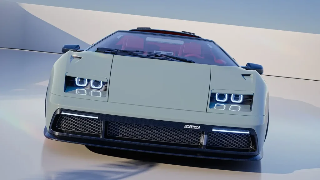 Eccentrica Roadster: 19-Car Diablo Restomod Gets V12 and No Roof